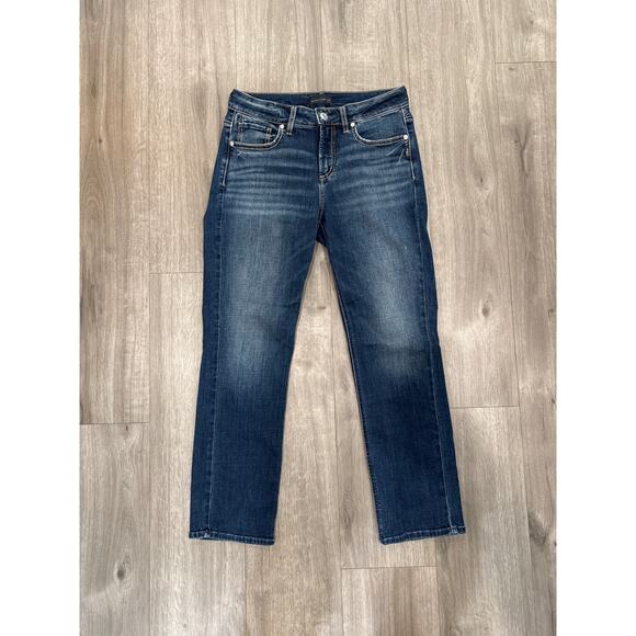 Silver Jeans Co Suki Straight Crop Size W29/L27 - Picture 1 of 6